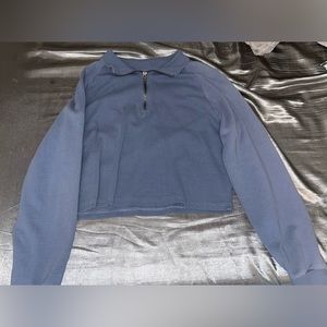 L.A. Hearts Cropped Quarter Zip Size Small